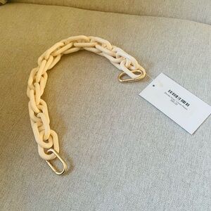 Cream Chain Link purse handle/decor